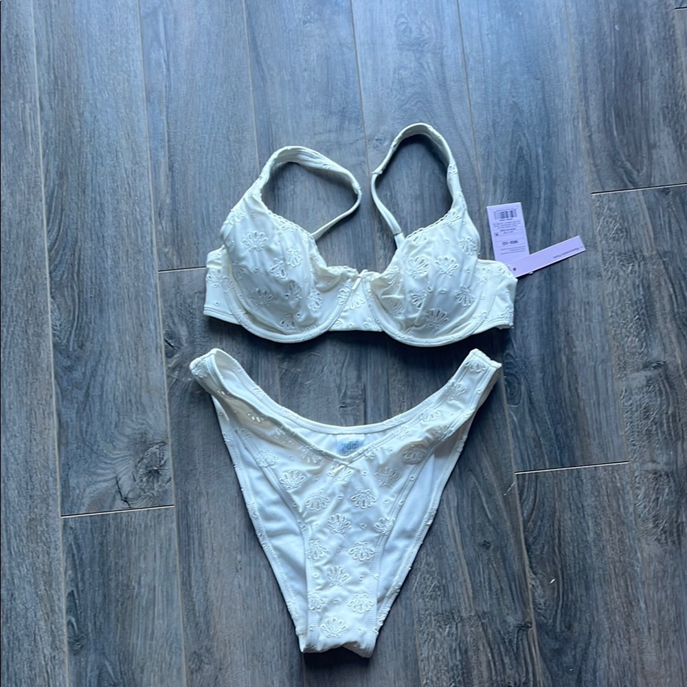 NWT Wild Fable Cream Lace Bikini Set